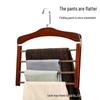 Solid Wood Multi-Layer Hanger for Pants, Towels, Scarves, and Ties