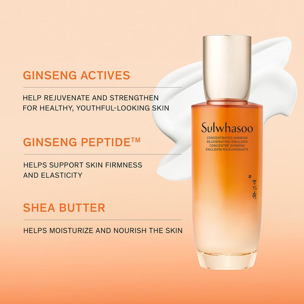 4pcs/100ml_[SULWHASOO] Concentrated Ginseng Rejuvenating Emulsion 25ml (Sample)