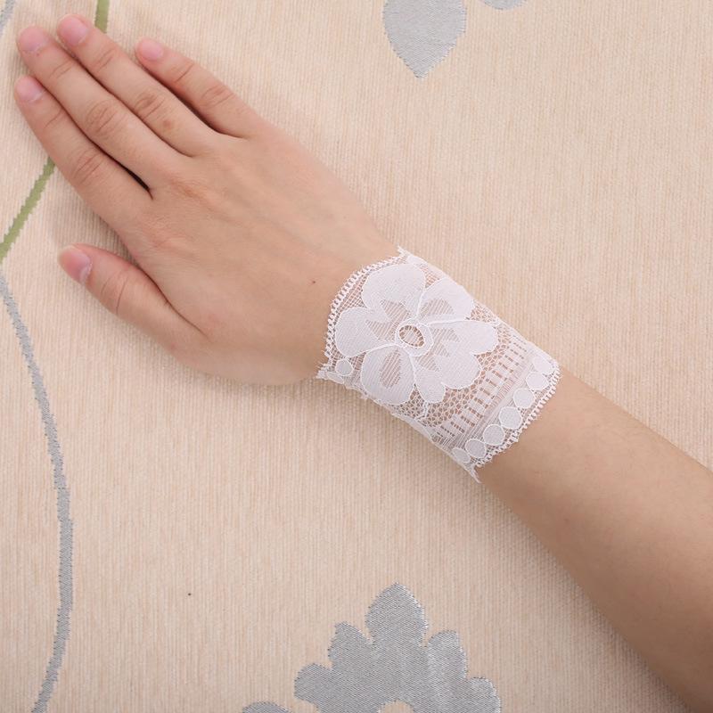 Summer Thin Lace Wrist Support - Women's Breathable Scar Cover Tattoo Sun Protection Gloves