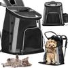 Pet Carrier Backpack - Springos® - Size M - 15 Kg - PVC, Polyester - Efficient Ventilation