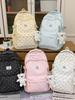 Polka Dot Backpack for Students: Large Capacity, Casual, for School & Outings
