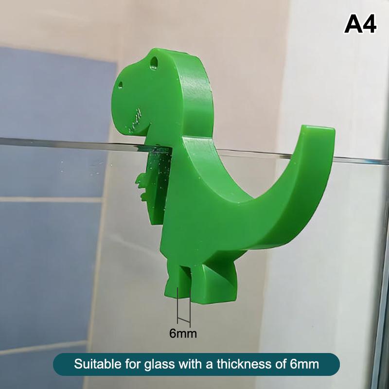 

Dinosaur Bathroom Storage Rack Bathroom Door Clip Hook Portable Shower Hook Multifunctional For Towel, Cloth Hanging Hooks