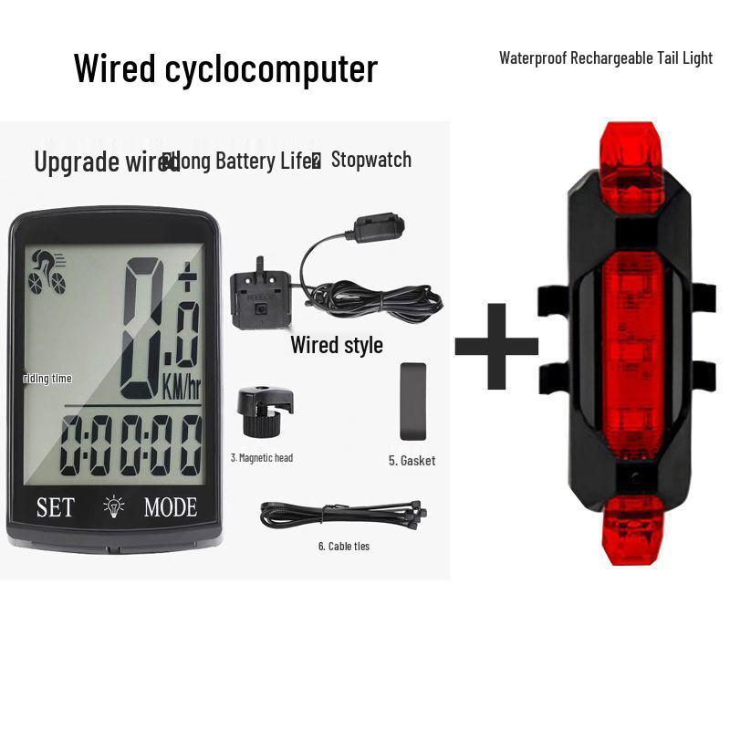 Wireless Bike Computer: Speedometer & Odometer for Road and Mountain Cycling