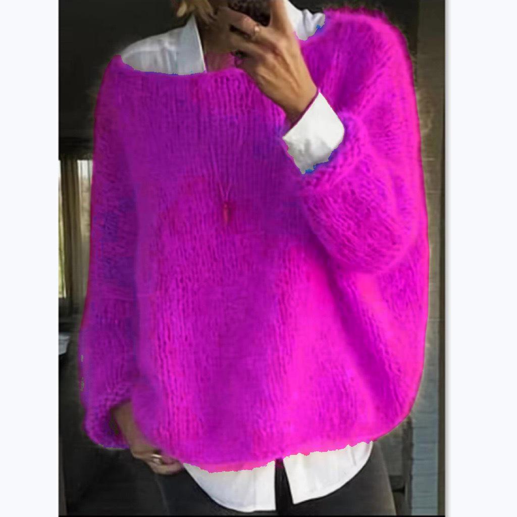 2026 Women's European & American Autumn Winter Knit Sweater - New Style Fashion Casual Top