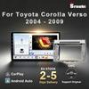 2Srnubi Wireless Carplay Car Radio for Toyota Corolla Verso 2004 2005 2006 2007 2008 2009 Android Auto Multimedia Player GPS Navigation 9 Inch Stereo