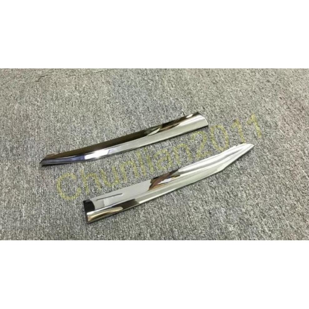 Front Grilles Garnish Molding Cover Trim for 2018- SUBARU XV ABS Chrome 2PCS