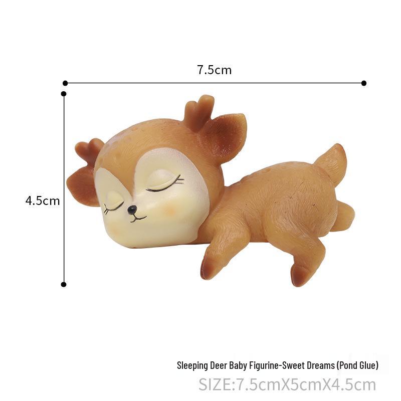 Креативные мультяшные фигурки оленят для украшения дома, автомобиля и торта