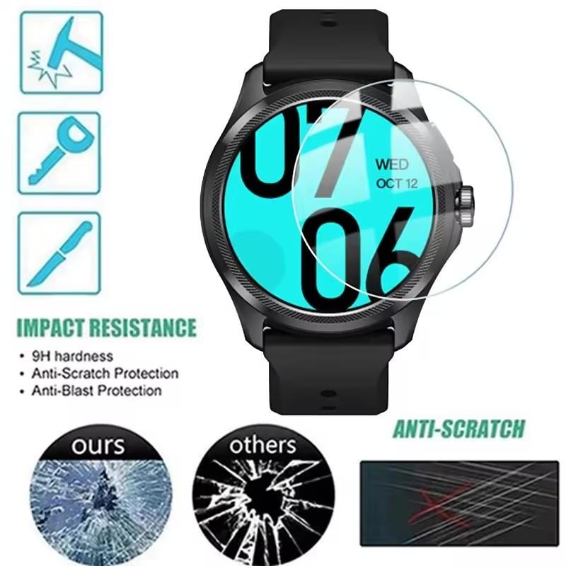 3PCS 9H HD Tempered Glass for TicWatch Pro 5 / 3 Ultra / GTX / 2 Screen Protector Protective Glass Film Screen Film