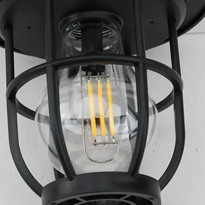LED Solar Camping Lamp Human Body Sensing Lawn Lights Outdoor Waterproof Solar Wall Light Garden Street Decor Solar Garden Light