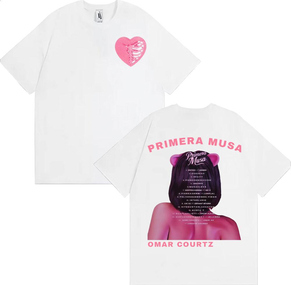 Omar Courtz Primera Musa Album Tour Merch Tshirts Unisex Women High Street Fashion Trend T Shirts Comfort Cotton Oversized Tshirt
