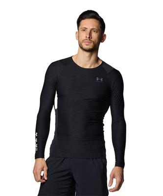 UA Heat Gear Armor Compressie Nieuwigheid Lange Mouw Shirt Training Zwart S Heren