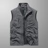6XL Plus Size Men's Summer Outdoor Hiking Vest Tactical Multi-pocket Lightweight Soft Shell Utility Travel Safari Cargo Vest Men