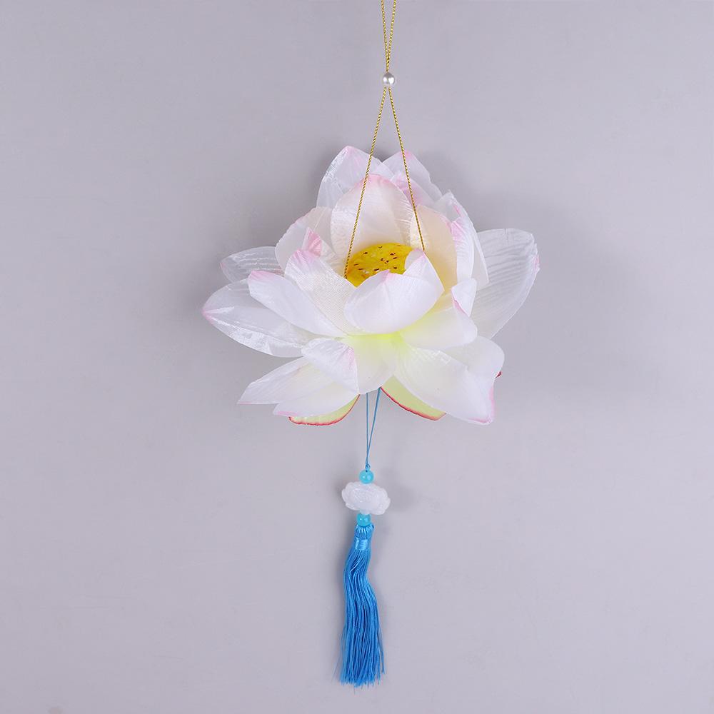 Glowing Flower Lantern Portable Lotus LED Lantern Lotus Light Mid-Autumn Lantern Festival Lantern