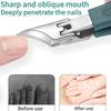 Wide-Jaw Opening Anti-Splash Slanted Nail Clipper Ingrown Nail Clippers Portable Toenail Fingernail Trimmer Set Manicure Tools