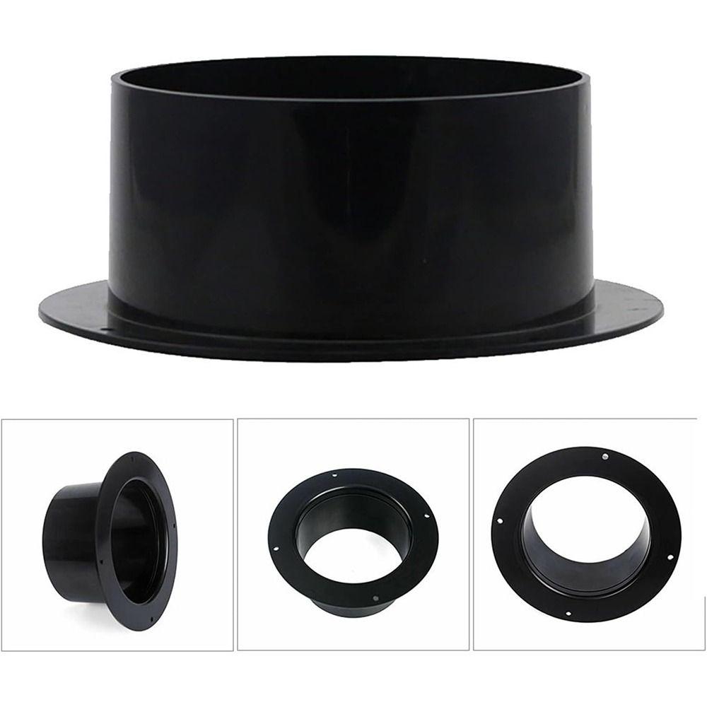 Round Wall Flange Connector ABS Vent Pipe Adapter Air Ducting Connection  Ventilation Pipe