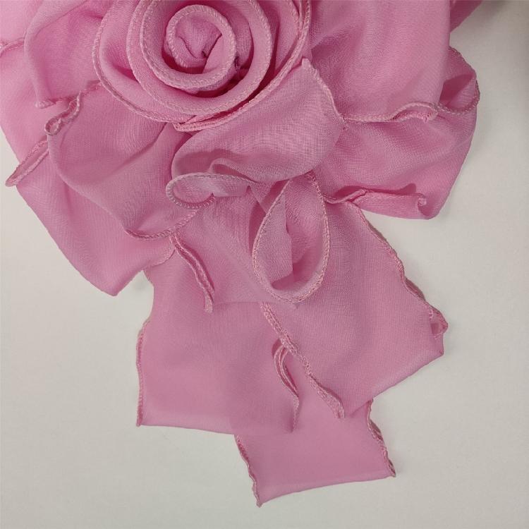 Large Rose Flower Brooches Light Weight Flower Brooch Ceremony Clothes Accessory for Women and Students