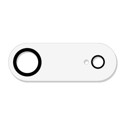 For iPhone 17 Air Camera Lens Protector with Black Circle Design Tempered Glass Lens Film