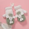 Cartoon Sheep Gloves Cute Lined Plush Animal Mittens Stage Performance Gloves
