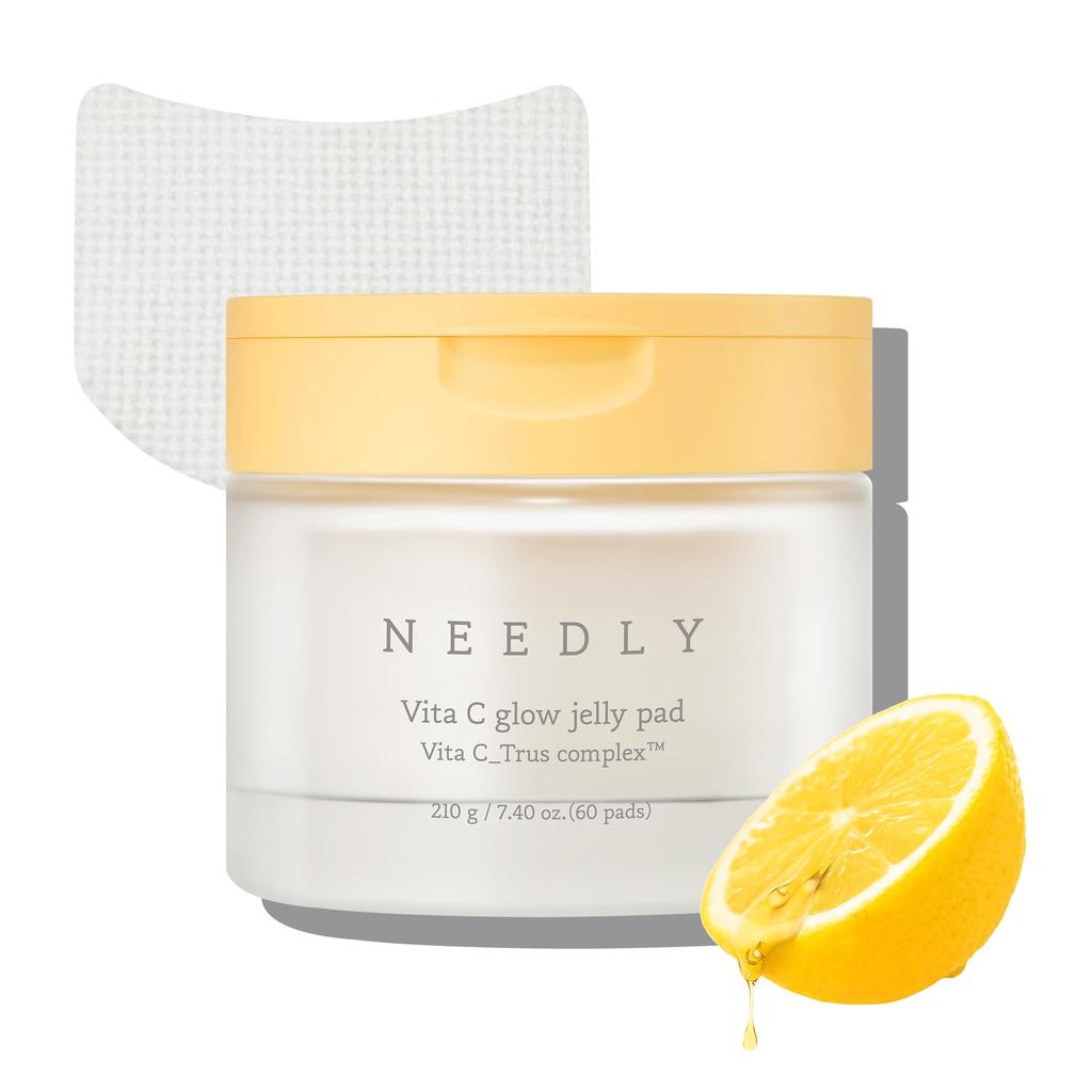 NEEDLY Vita C Pack Pads Wipe Pads Toner Pads Korean Skin Care Exfoliating Care Moisturizing Skin Texture Care (60 sheets) & [Official/Genuine Product]