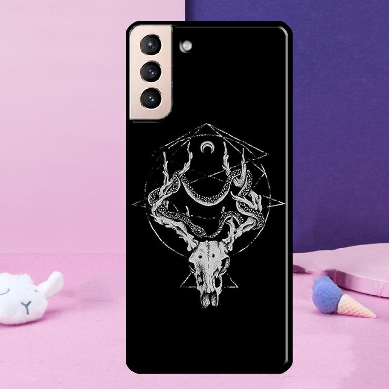 Gothic Witch Satan Case For Samsung Galaxy S23 S22 Ultra S21 S20 FE Note 10 20 Ultra S8 S9 S10 Plus Cover