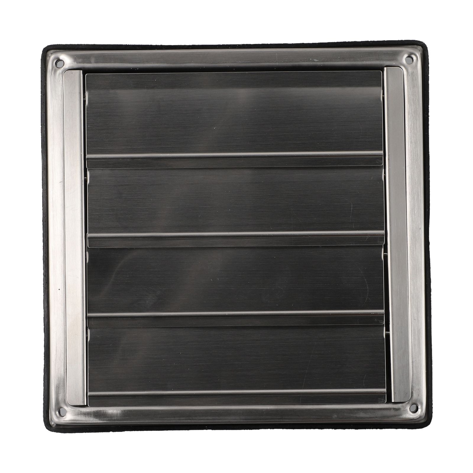 

Non-Return Louver Stainless Steel Vent Cover Gravity Grille Duct Vent 100MM