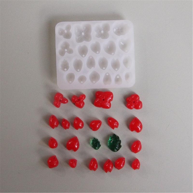 Heat Resistant Silicone Mould Set For Handmade Floral Pendant Charm Jewelry Designs Craft Projects