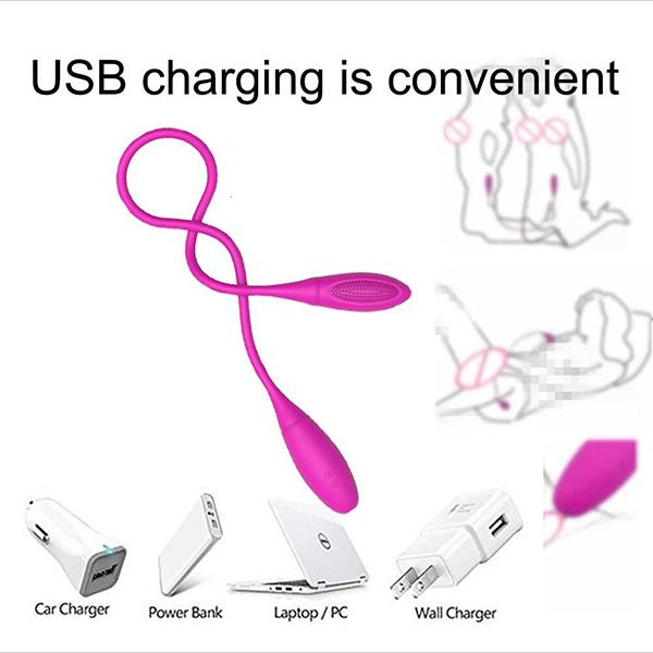 Rechargeable Dual Vibrator 10 Speeds Double Head Jump Egg Bullet Dildo Vibrator Adult Sex Toy For Couple Men Women
