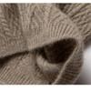 Unisex Solid Color Cashmere Wool Neck Warmer - Autumn/Winter Knitted Scarf for Students & Adults