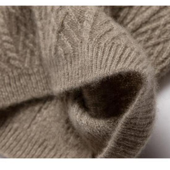 Unisex Solid Color Cashmere Wool Neck Warmer - Autumn/Winter Knitted Scarf for Students & Adults