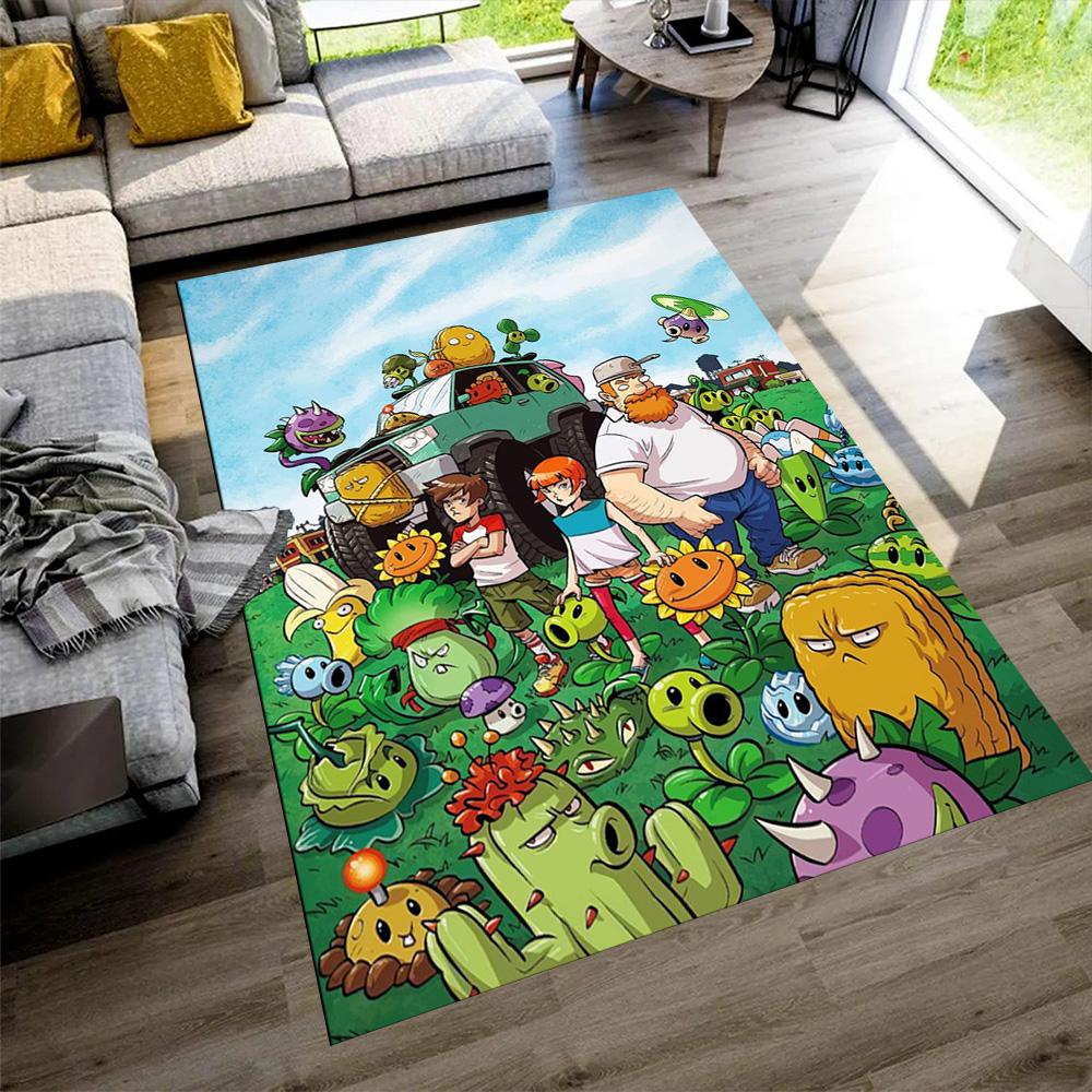 Plants Vs. Zombies Floor Mat Perfect for Decorate room Balcony Foyer Kitchen Anti-slip Rug Office home decor