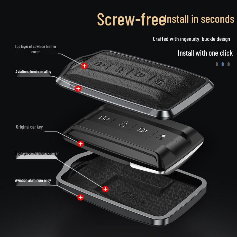 New Tank 300 Key Case with Logo - 2021 Model Remote Shell and Buckle Modification