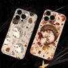 Autumn Cute Hedgehog Design Clear Phone Case For Samsung Galaxy S25 S24 Ultra S23 FE S22 Plus A16 A36 A56 A55 A54 A53 A35 Cover