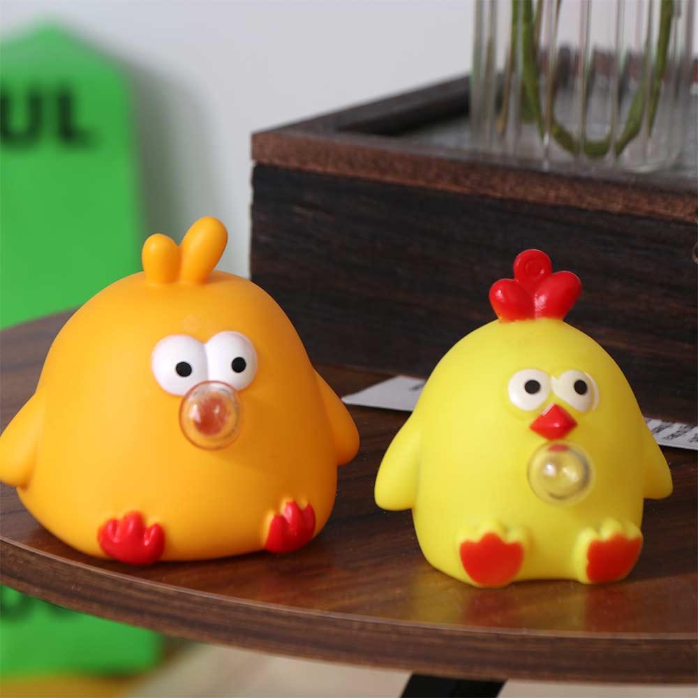 Yellow Chicken Squeeze Toys Pinch Kneading Cartoon Knead Toy Squeeze Balls Pinch Toys  Baby Game