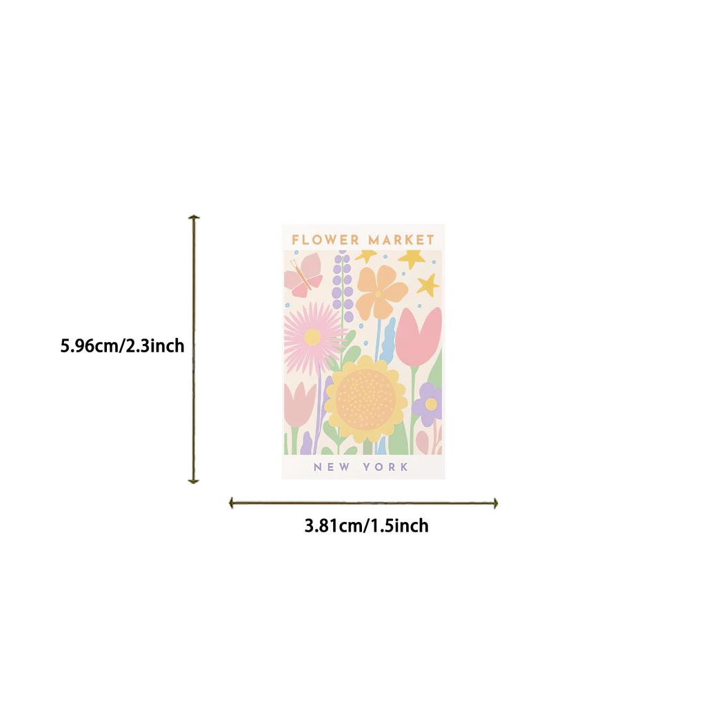 50 Cartoon Danish Powder Poster Stickers Decorate Notebook Suitcase DIY Waterproof Stickers