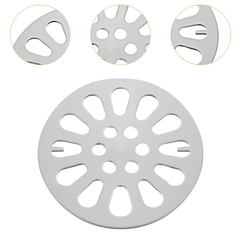 5 Pieces Floor Drain Cover Shower Drainer Cover for Bathroom Basement Toilet