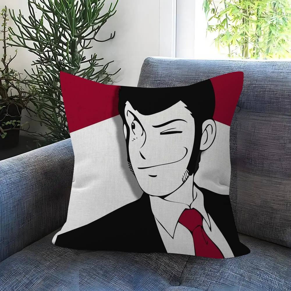 Lupin the Third Anime   Maple Design Cushion Cover Happy Autumn Harvest Decor Holiday Decorati Pillow Cover