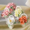 Keramik-Simulations-Blumenkorb-Ornamente Handgefertigte Mini-Blumenkörbe Kreative Kaffeetisch-Wohnzimmer-Tischdekorationen