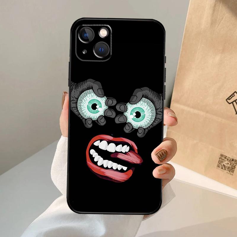 Monster Eye Hand Phone Case For iPhone 17 Air 16 14 13 12 11 15 Pro Max 13 12 Mini 15 16 Plus 16e Cover Coque