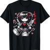 Emo Anime Girl With Angel Wings Kawaii Goth Gothic Grunge T-Shirt