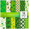 12KS St. Patrick Series Materiál papírové pozadí dekorace Diy balicí papír