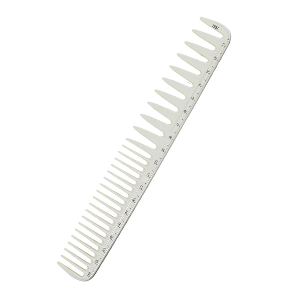 Japanese Design Hair Comb for Women with Measurement Scale Wide Teeth Easy Styling