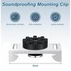 A03F-Reduces Noise From Noisy Neighbors-Sound Isolation Clips 12Pack Sound Proofing Mounting Clips-Drywall Soundproofing