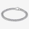 Neues 925er Silber Funkelndes Herz zu Herz Ewige Rose Tennis Schiebearmband Mode DIY Charme Schmuck Exquisites Geschenk