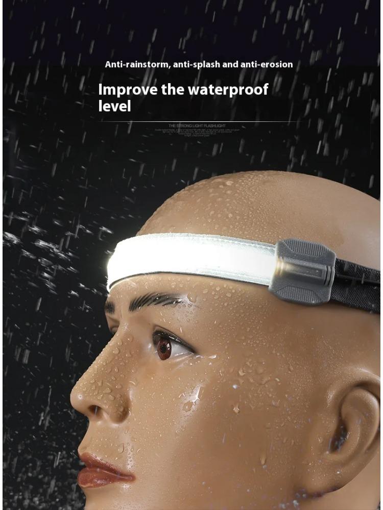 Led Mini Multi-Function Rechargeable Headlight Cob Outdoor Adventure Fishing Bright Light Flashlight