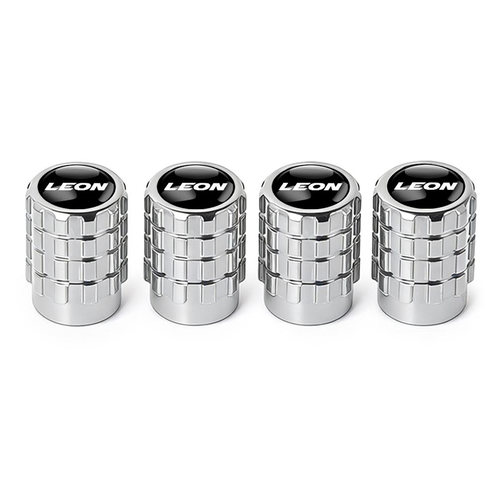 wzbn2 Car Emblem Wheel Tire Valve Caps Tyre Air Stem Cover Accessories For SEAT Ibiza Leon e-Racer Formentor Cupra Ateca FR Arona Exeo