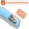 Zpětný pohled Zrcadlový fotoaparát Palubní kamera Pohled zezadu Duální objektiv Autoelektronika Auto DVR Palubní kamera 4,3palcový Full HD Cyklický záznam 1080P & 480P