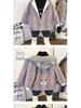 Girls' Fleece-Lined Winter Coat: 2025 Parka, Thickened Windbreaker, Cotton-Padded Jacket