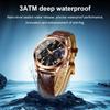 Gohuos 9801 Fashion Men Luxury Watches Business Stainless Leather Quartz Date Watch Gifts for Male Wristwatch Relogio Masculino