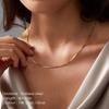 St. Delan Versatile Box Chain Necklace – Simple, Trendy, and Perfect for Pendants.