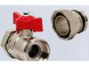 1-Inch Aluminum-Plastic Ball Valve for Underfloor Heating, 32mm External Thread Double Union Manifold.